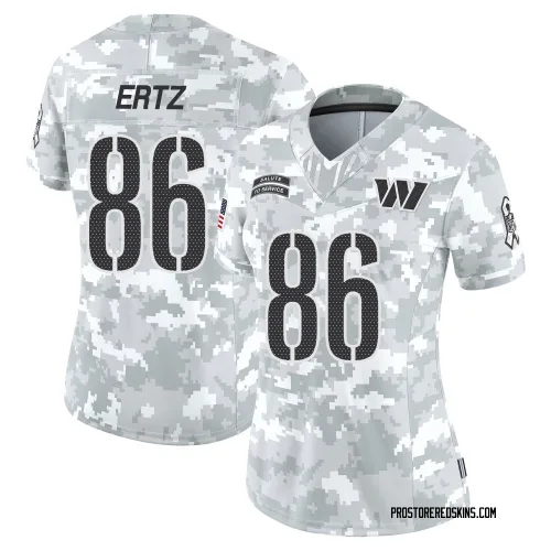 Washington Commanders Women's Limited Arctic Camo 2024 Salute to Service Jersey (86 Zach Ertz)