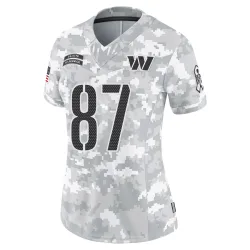 Washington Commanders Women's Limited Arctic Camo 2024 Salute to Service Jersey (87 John Bates)