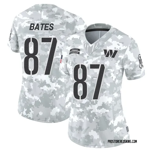 Washington Commanders Women's Limited Arctic Camo 2024 Salute to Service Jersey (87 John Bates)