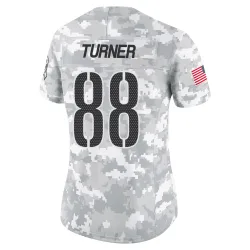Washington Commanders Women's Limited Arctic Camo 2024 Salute to Service Jersey (88 Cole Turner)