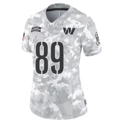 Washington Commanders Women's Limited Arctic Camo 2024 Salute to Service Jersey (89 Lawrence Cager)