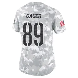Washington Commanders Women's Limited Arctic Camo 2024 Salute to Service Jersey (89 Lawrence Cager)