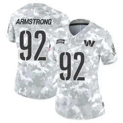 Washington Commanders Women's Limited Arctic Camo 2024 Salute to Service Jersey (92 Dorance Armstrong)