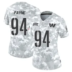 Washington Commanders Women's Limited Arctic Camo 2024 Salute to Service Jersey (94 Daron Payne)