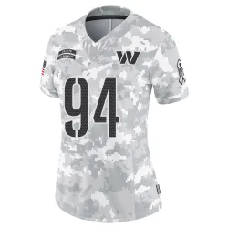 Washington Commanders Women's Limited Arctic Camo 2024 Salute to Service Jersey (94 Daron Payne)