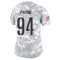 Washington Commanders Women's Limited Arctic Camo 2024 Salute to Service Jersey (94 Daron Payne)
