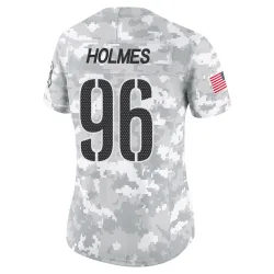 Washington Commanders Women's Limited Arctic Camo 2024 Salute to Service Jersey (96 Jalyn Holmes)
