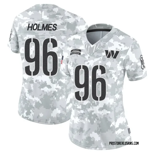 Washington Commanders Women's Limited Arctic Camo 2024 Salute to Service Jersey (96 Jalyn Holmes)