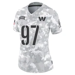 Washington Commanders Women's Limited Arctic Camo 2024 Salute to Service Jersey (97 Eddie Goldman)