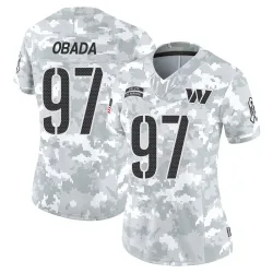 Washington Commanders Women's Limited Arctic Camo 2024 Salute to Service Jersey (97 Efe Obada)
