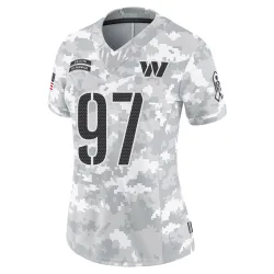 Washington Commanders Women's Limited Arctic Camo 2024 Salute to Service Jersey (97 Efe Obada)