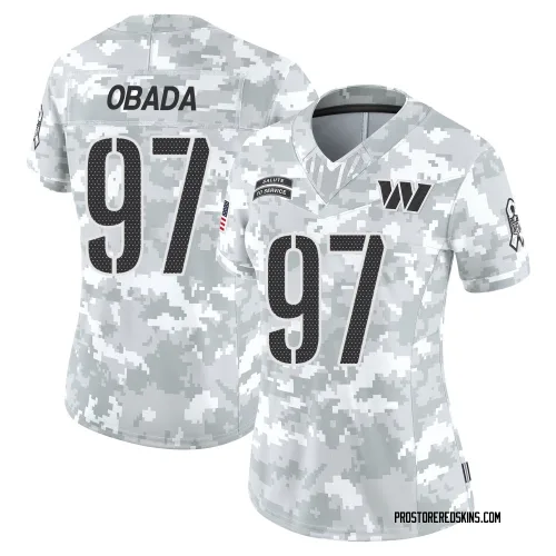 Washington Commanders Women's Limited Arctic Camo 2024 Salute to Service Jersey (97 Efe Obada)