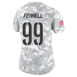 Washington Commanders Women's Limited Arctic Camo 2024 Salute to Service Jersey (99 Clelin Ferrell)