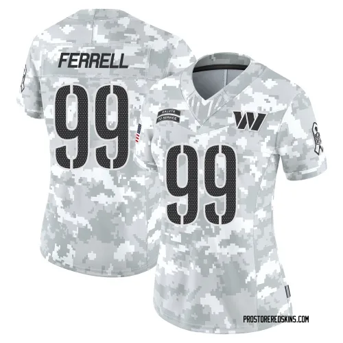 Washington Commanders Women's Limited Arctic Camo 2024 Salute to Service Jersey (99 Clelin Ferrell)