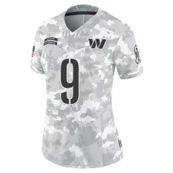Washington Commanders Women's Limited Arctic Camo 2024 Salute to Service Jersey (9 Sonny Jurgensen)
