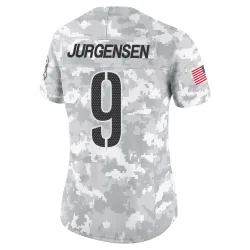 Washington Commanders Women's Limited Arctic Camo 2024 Salute to Service Jersey (9 Sonny Jurgensen)