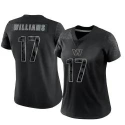 Washington Commanders Women's Limited Black Reflective Jersey (17 Doug Williams)