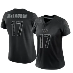 Washington Commanders Women's Limited Black Reflective Jersey (17 Terry McLaurin)