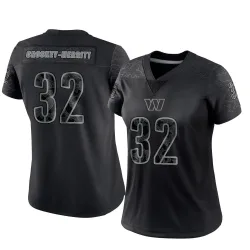 Washington Commanders Women's Limited Black Reflective Jersey (32 Jacory Croskey-Merritt)