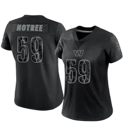 Washington Commanders Women's Limited Black Reflective Jersey (59 Bryce Notree)