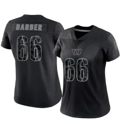 Washington Commanders Women's Limited Black Reflective Jersey (66 Ricky Barber)