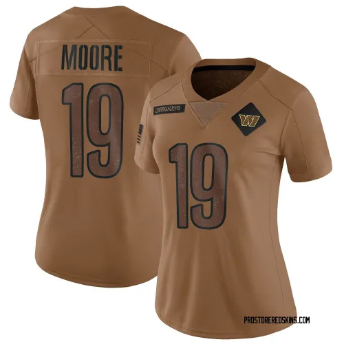 Washington Commanders Women's Limited Brown 2023 Salute To Service Jersey (19 Chris Moore)
