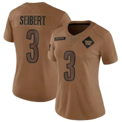 Washington Commanders Women's Limited Brown 2023 Salute To Service Jersey (3 Austin Seibert)