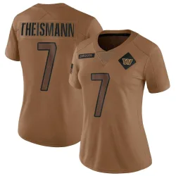 Washington Commanders Women's Limited Brown 2023 Salute To Service Jersey (7 Joe Theismann)