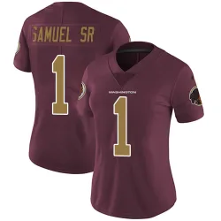Washington Commanders Women's Limited Burgundy Alternate Vapor Untouchable Jersey (1 Deebo Samuel Sr.)