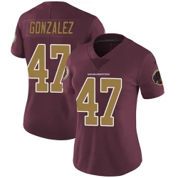 Washington Commanders Women's Limited Burgundy Alternate Vapor Untouchable Jersey (47 Zane Gonzalez)