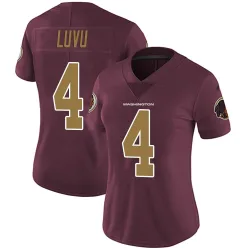 Washington Commanders Women's Limited Burgundy Alternate Vapor Untouchable Jersey (4 Frankie Luvu)