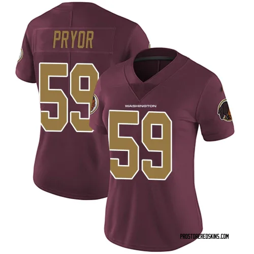 Washington Commanders Women's Limited Burgundy Alternate Vapor Untouchable Jersey (59 Joshua Pryor)