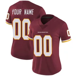 Washington Commanders Women's Limited Burgundy Team Color Vapor Untouchable Jersey (00 Custom)
