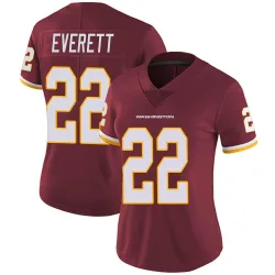 Washington Commanders Women's Limited Burgundy Team Color Vapor Untouchable Jersey (22 Deshazor Everett)