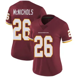 Washington Commanders Women's Limited Burgundy Team Color Vapor Untouchable Jersey (26 Jeremy McNichols)