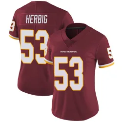 Washington Commanders Women's Limited Burgundy Team Color Vapor Untouchable Jersey (53 Nate Herbig)
