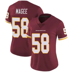 Washington Commanders Women's Limited Burgundy Team Color Vapor Untouchable Jersey (58 Jordan Magee)