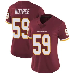 Washington Commanders Women's Limited Burgundy Team Color Vapor Untouchable Jersey (59 Bryce Notree)