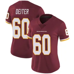Washington Commanders Women's Limited Burgundy Team Color Vapor Untouchable Jersey (60 Michael Deiter)