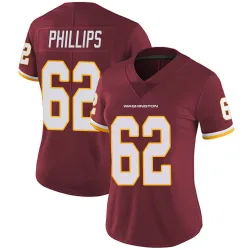 Washington Commanders Women's Limited Burgundy Team Color Vapor Untouchable Jersey (62 Tyre Phillips)