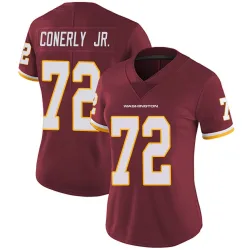 Washington Commanders Women's Limited Burgundy Team Color Vapor Untouchable Jersey (72 Josh Conerly Jr.)