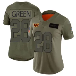 Washington Commanders Women's Limited Camo 2019 Salute to Service Jersey (28 Darrell Green)