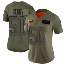 Washington Commanders Women's Limited Camo 2019 Salute to Service Jersey (50 Nate Gerry)