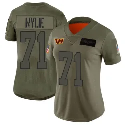 Washington Commanders Women's Limited Camo 2019 Salute to Service Jersey (71 Andrew Wylie)