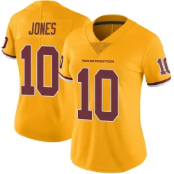 Washington Commanders Women's Limited Gold Color Rush Jersey (10 Jacoby Jones)