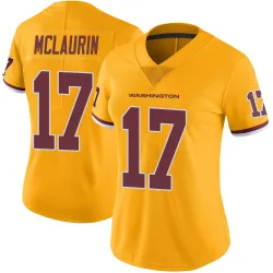 Washington Commanders Women's Limited Gold Color Rush Jersey (17 Terry McLaurin)