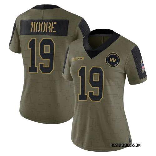 Washington Commanders Women's Limited Olive 2021 Salute To Service Jersey (19 Chris Moore)