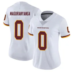 Washington Commanders Women's Limited White Vapor Untouchable Jersey (0 T.J. Maguranyanga)