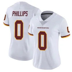 Washington Commanders Women's Limited White Vapor Untouchable Jersey (0 Tyre Phillips)