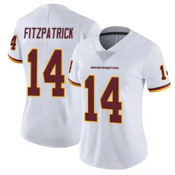 Washington Commanders Women's Limited White Vapor Untouchable Jersey (14 Ryan Fitzpatrick)
